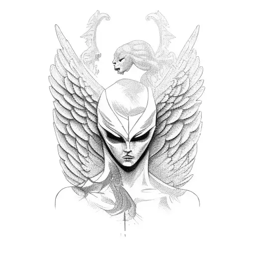 Angel And Deamon Fighting