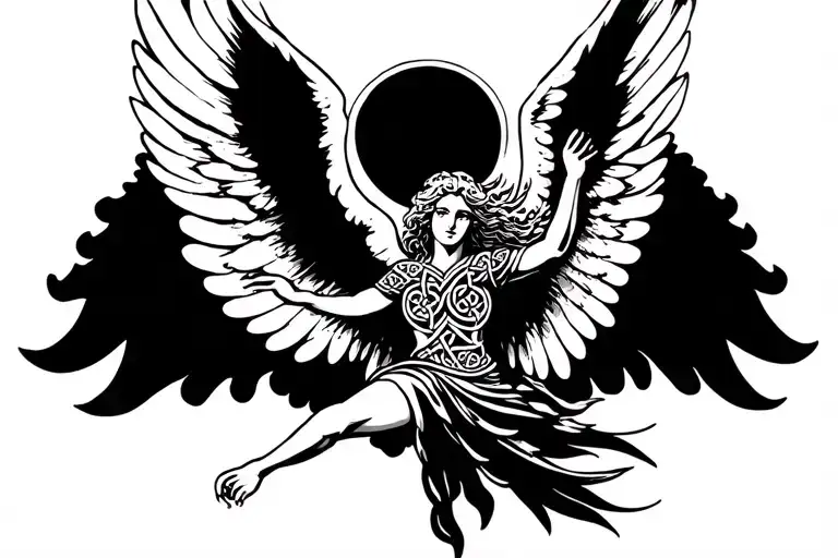 Celtic Angel Flying