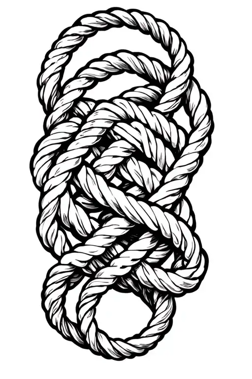 Irish Warrior Knots Ropes Symbol