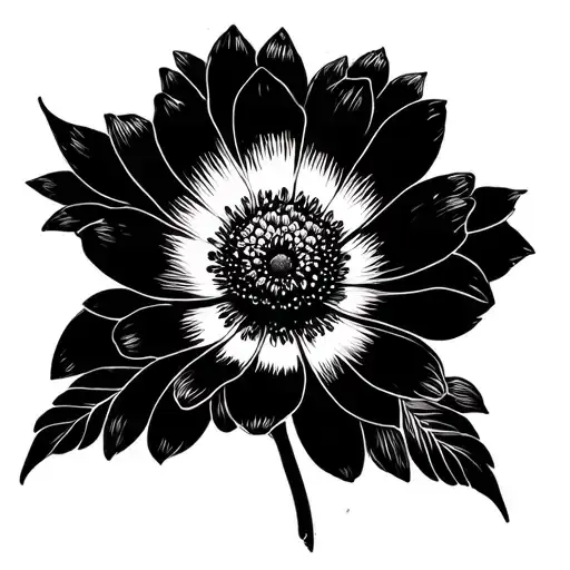 Abstract Dark Flower