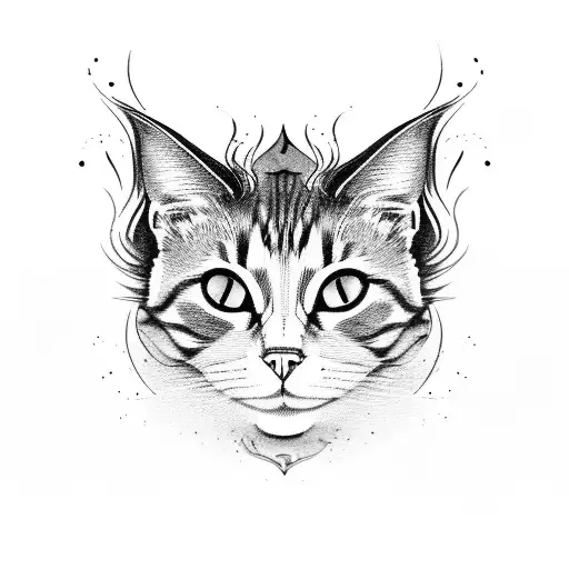 Abstract Smoke Transforminf Into A Cat