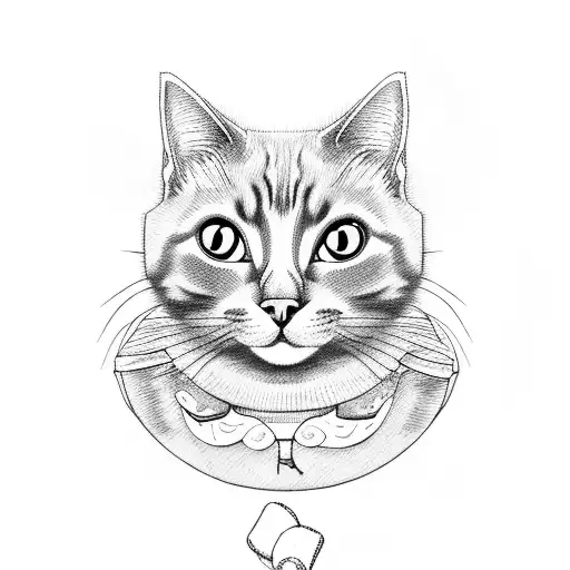 Cat Eating Candy Happy