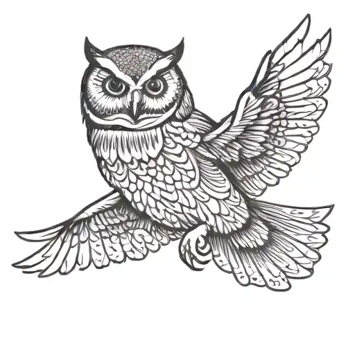 Owl Flying