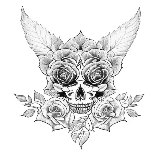 Tattoo Of Roses In The Form Of A Bracelet