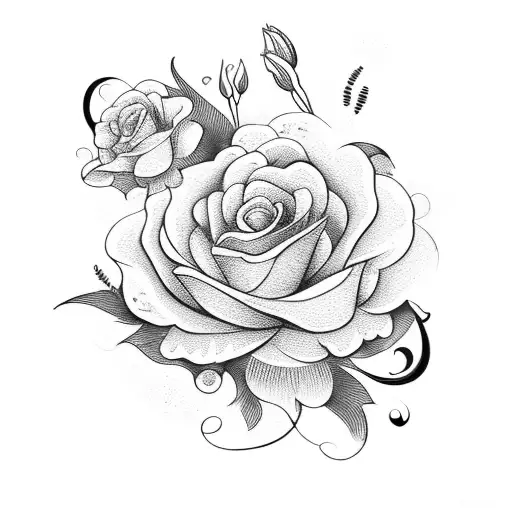 Flowers With Lettering