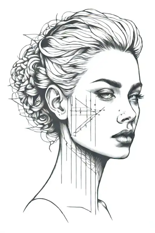 Woman Head Rail Road Spike Going Through It