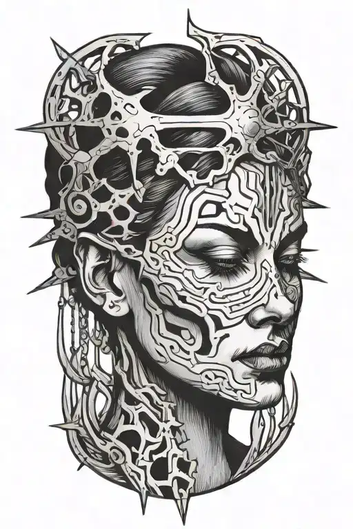 Impaled Head Of A Woman