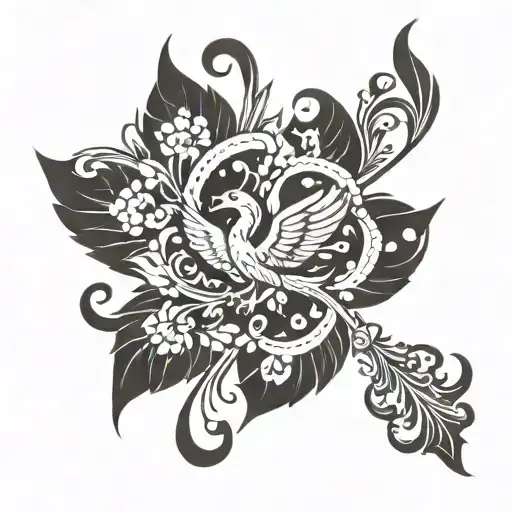 Phoenix And Fleur-de-lis