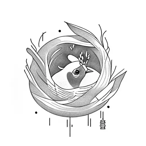 Bird Leaving The Nest