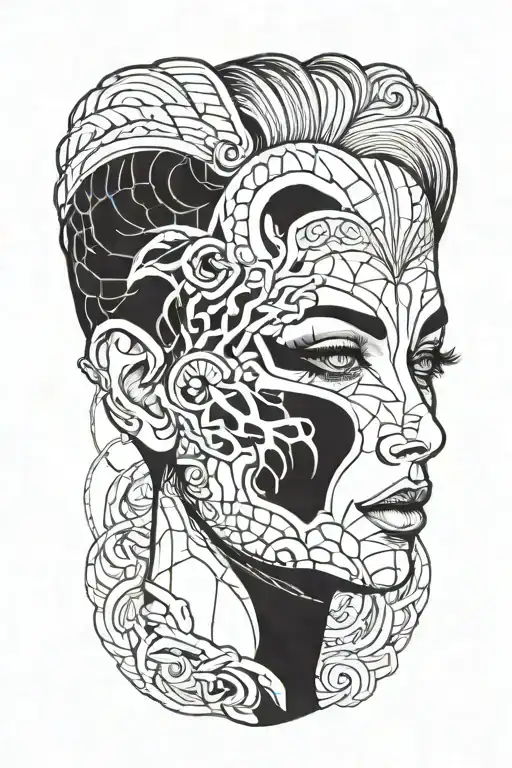 Gore Head Of A Woman