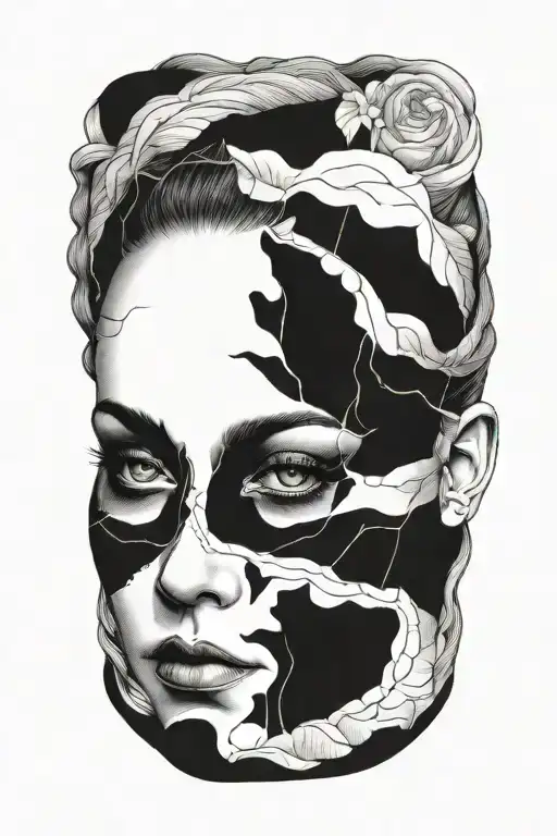 Gore Head Of A Woman