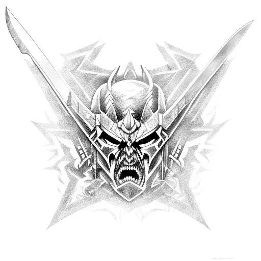 Satanic Optimus Prime Holding A Huge Sword