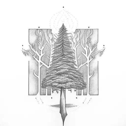 A Tattoo Of A Tree Transforming In To Sheet Music