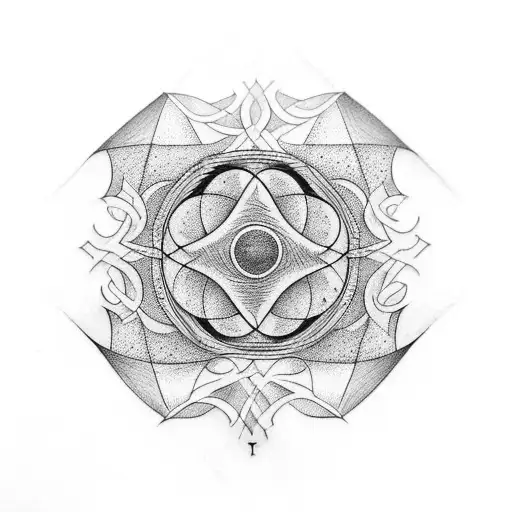 Fibonacci Symbol Made Of Blood