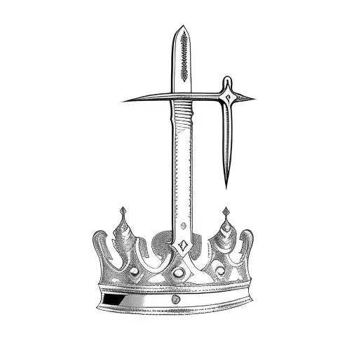 A Sword With A Crown On It