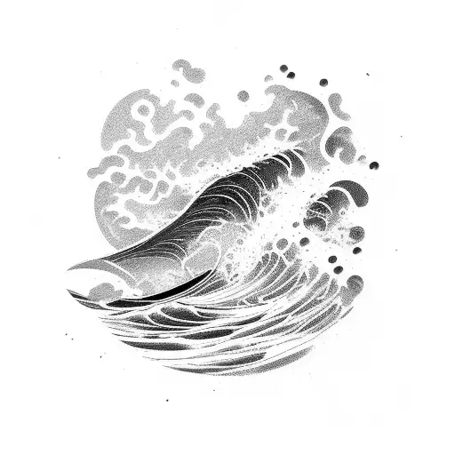 A Poker Table On A Beach With Waves Crashing In The Background