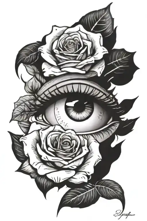 Choosing Between An Eye And A Rose With Libra Scale