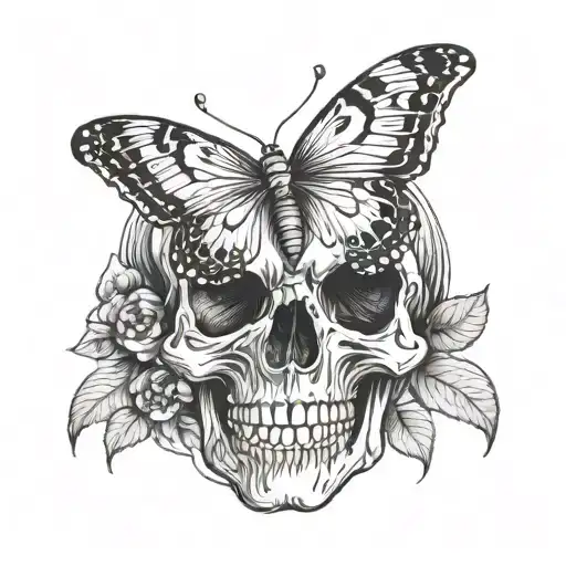 Butterfly Skull