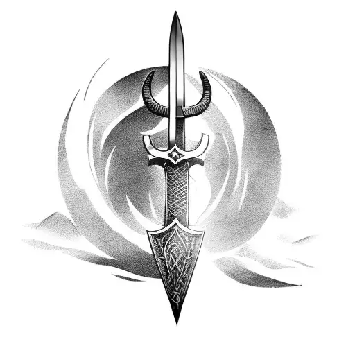 A Viking Warrior Forging A Powerful Sword In A Fiery Forge