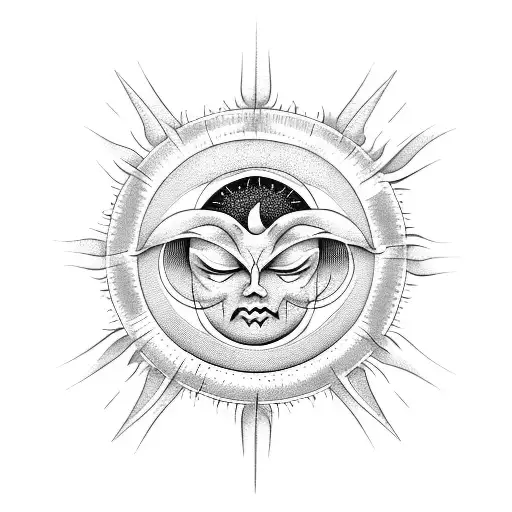 Sun And Moon With Thorns