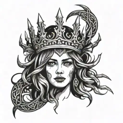 Woman Crown Of Thorn