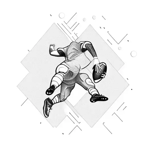 Football Player Performing A Dance Move