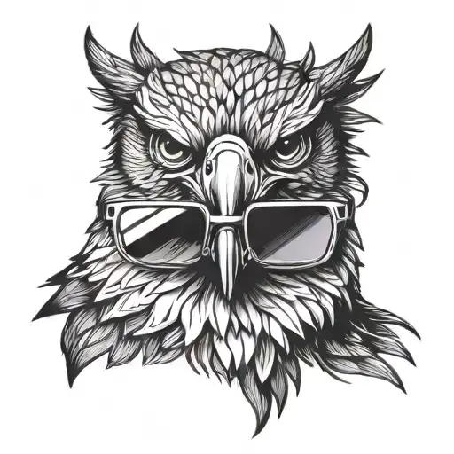 Hawk With Sunglasses