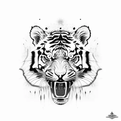 Tiger With Bloody Mouth