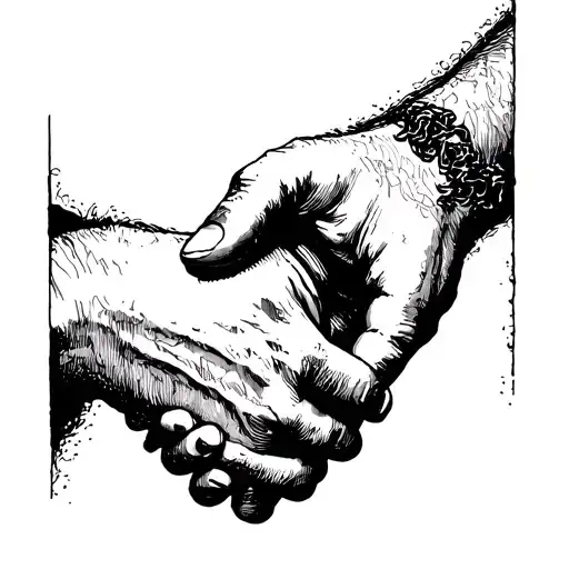 Handshake Cover Art From Pink Floyds Wish You Were Here Album