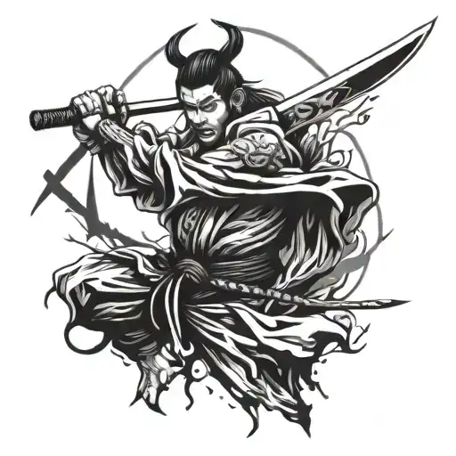 Samurai With Katana