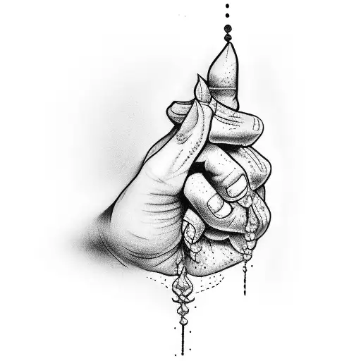 A Hand Pulling Another Hand Out Of Water