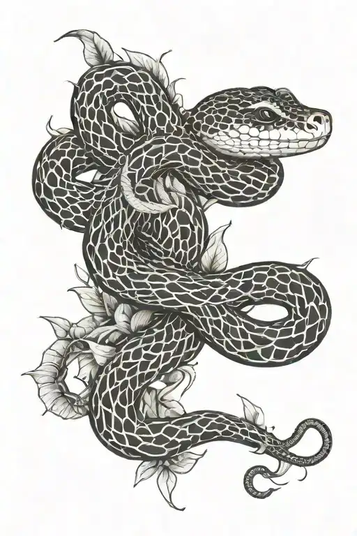 Snake And Vines Wrapping