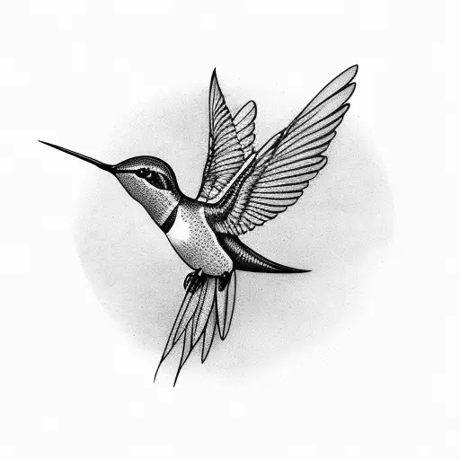 A Hummingbird With Its Wings Formed By Flying Letters From A Favorite Book