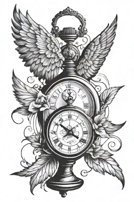 Wing Hour Glass Stopwatch