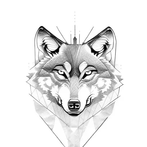 Design A Wolf In 3 Number