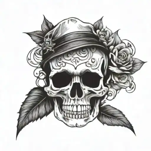 Skull Bracelet Tattoo On Forearm