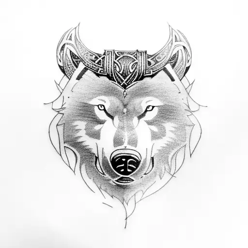 Viking Grizzly Bear And Timberwolf