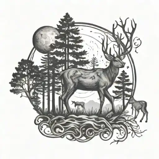 Deer Moon Forest