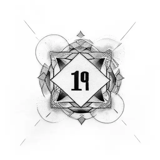 Incorporate The Number 1 And Number 8 In A Unique And Abstract Way