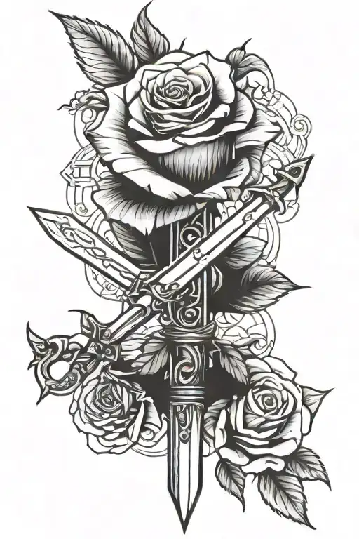 Sword & Rose Wrapped