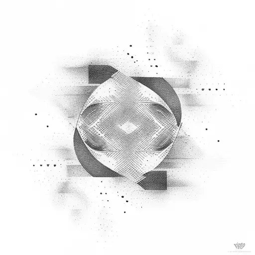 Abstract Representation Of Sound Waves Merging With Dance Poses Tribal