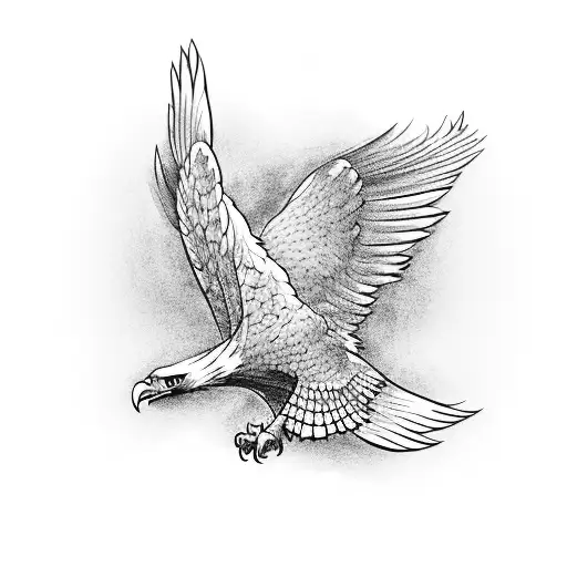 An Eagle Holding Zoro's Katana