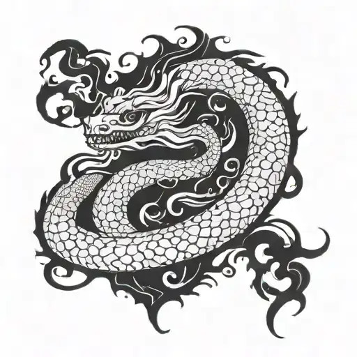 Dark Fantasy Sea Serpent Arm Sleeve