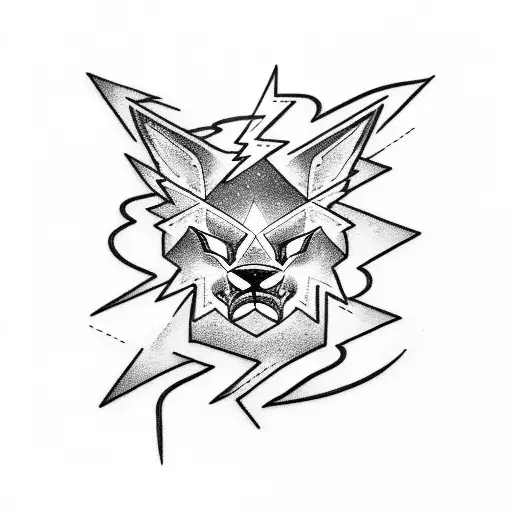 Lightning Crossed By A Bow Arrow