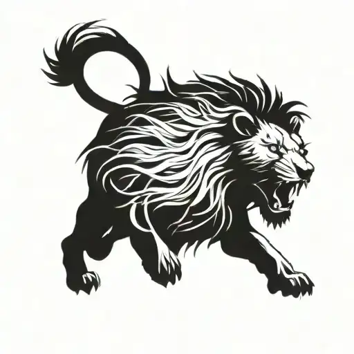 Lyon Et Lion Roaring