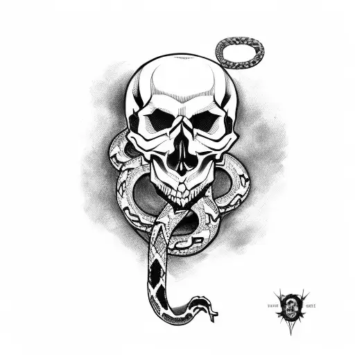 Skull With Snake And Dark Mark