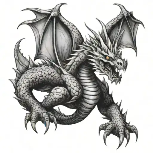 Evil Dragon Over Warrior