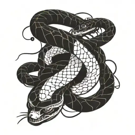 Snake Wrapping Itself
