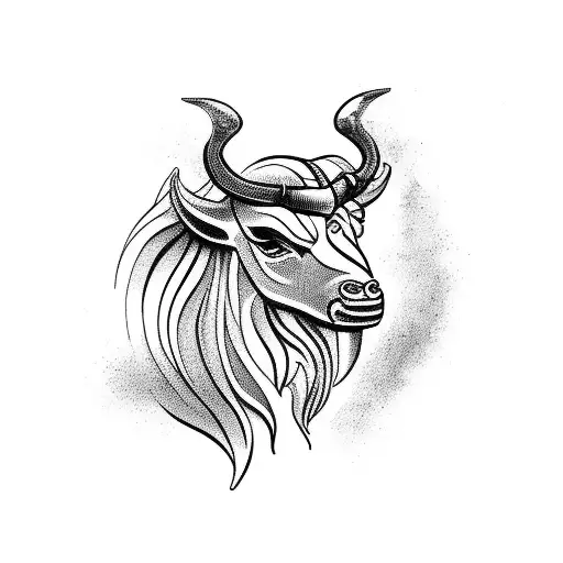 Greek Goddes With Zodiac Sign Taurus