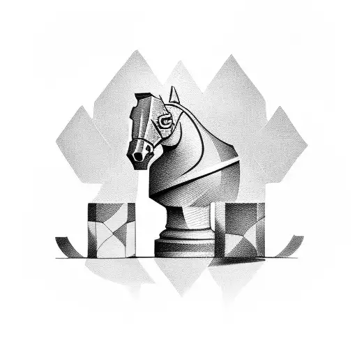 A Chess Piece Running A Marathon